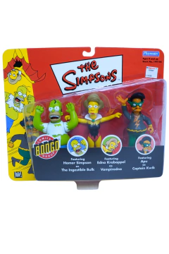 Set 3 Figuras Los Simpsons Playmates 2002
