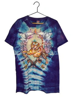 Remera Vintage Tiger Fantasy Batik