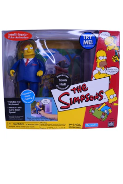 Figura Playmates x The Simpsons Town Hall Alcalde Diamante