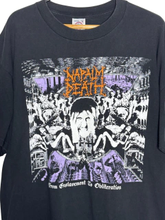 Remera Vintage Napalm Death "From Enslavement To Obliteration" en internet