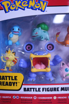 Set 8 Figuras Pokémon Battle Ready Jazwares - comprar online