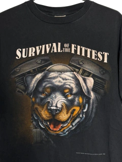 Remera Vintage Survival of The Fittest Rottweiler - comprar online
