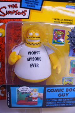 Figura Playmates x The Simpsons World Of Springfield Comic Boock Guy - comprar online