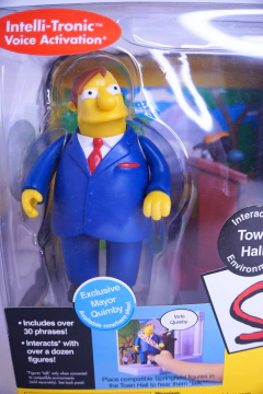 Figura Playmates x The Simpsons Town Hall Alcalde Diamante - comprar online