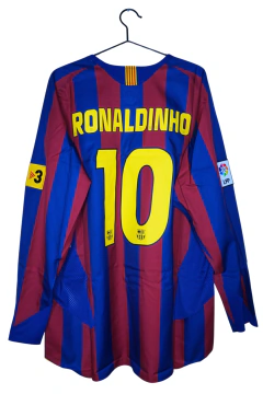 Camiseta Nike Titular Barcelona Reedición 2026 Ronaldinho (10) 2005/06 - comprar online