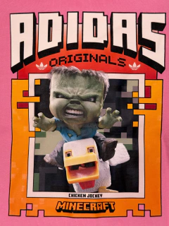 Campera Zip Adidas Kids x Minecraft Chicken Jockey - comprar online