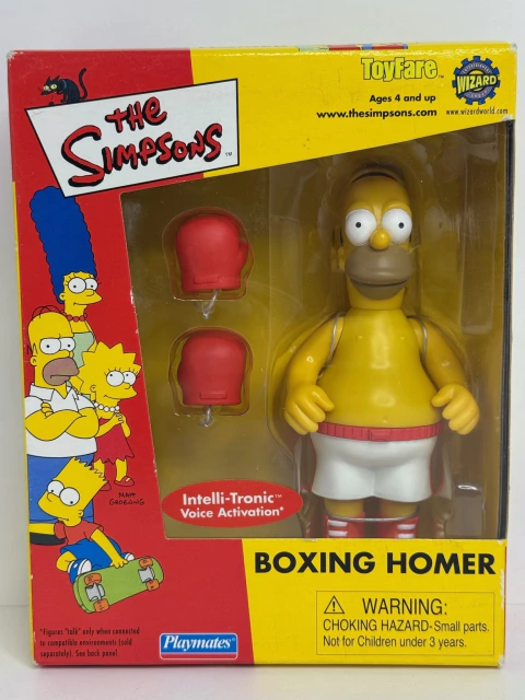 Figura Playmates x Los Simpsons Wizard Homero Boxeador