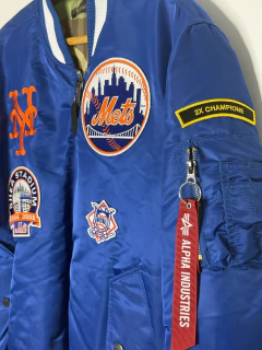 Campera Bomber Reversible Alpha Industries x New York Mets - Buenos Dealz 