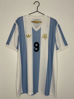 Camiseta Adidas Titular Argentina Aniversario 50 años J. Alvarez (9) 2025