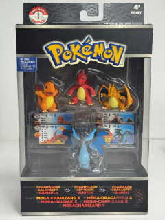 Figura Tomy Pokémon Chalmander a Mega Charizard 4 Pack