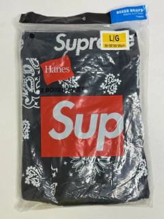 Boxers Briefs Supreme x Hanes Paisley Black 2 Pack - comprar online
