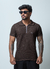 Polo Tricot Zyper Marrom - comprar online