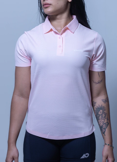 POLO FEMININA TECH ROSA CHICLETE