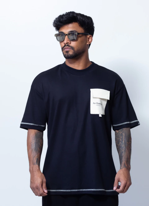 OVER PRETA BOLSO OFF WHITE