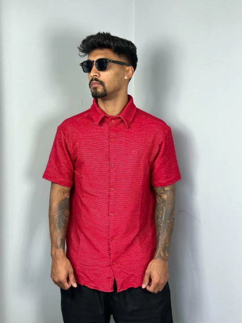 C8F19 SOCIAL TEXTURIZADA VERMELHA