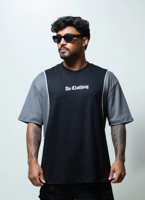 OVER PRETA ESCRITA MEIO