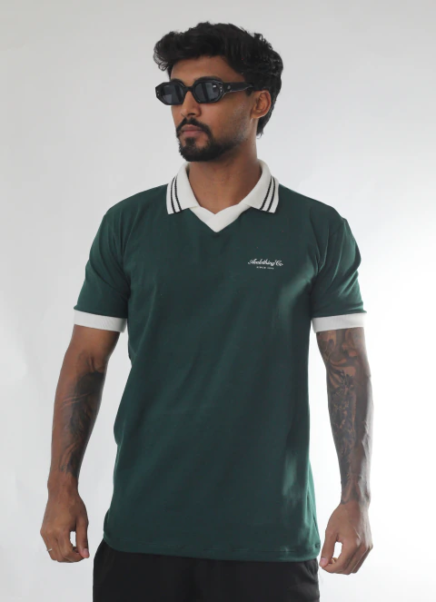 POLO VERDE AOCLOTHING PEITO BASIC