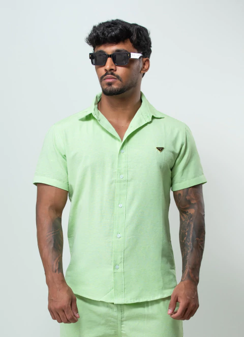 CAMISA LINHO VERDE