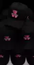 BONÉ PRETO URSO ROSA