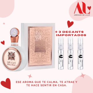 Combo Especial Perfume Fakhar Rose + 3 Decants Importados