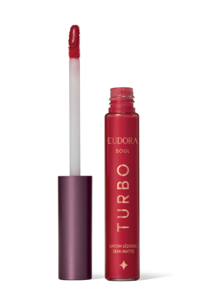 BATOM LÍQUIDO VERMELHO SEMI MATTE TURBO SOUL 5ML