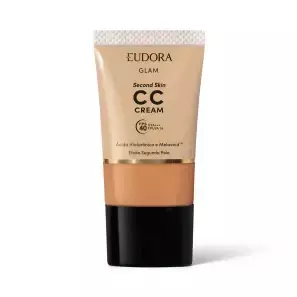 CC CREAM EUDORA GLAM SECOND SKIN COR 65 30ML