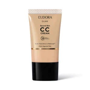 CC CREAM EUDORA GLAM SECOND SKIN COR 10 30 ML