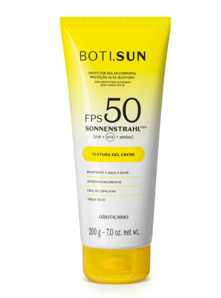 BOTI SUN PROTETOR SOLAR GEL CREME FPS50 200G