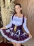 Vestido junino com colete - Violeta - DonnaZu Trajes