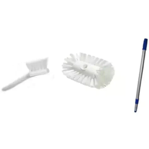Kit de escovas para limpeza de autoclave com cabo, incluindo escova pequena e escova grande, ideal para CME.