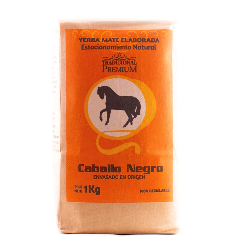 Yerba Mate Caballo Negro Tradicional 1 Kg - comprar online