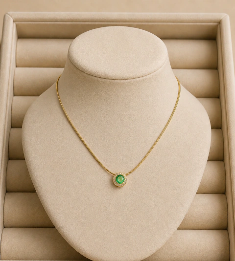 Gargantilha Snake Emerald