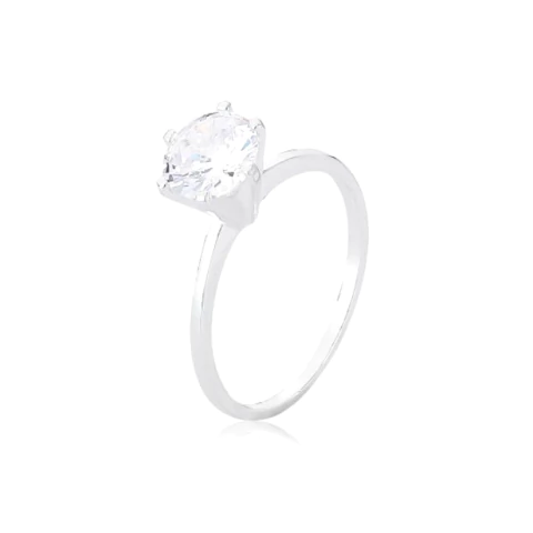 ANEL SOLITÁRIO CLÁSSICO 6MM - comprar online