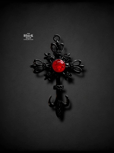 DIJE CROSS GOTHIC BLACK AND BLACK x 1u - comprar online