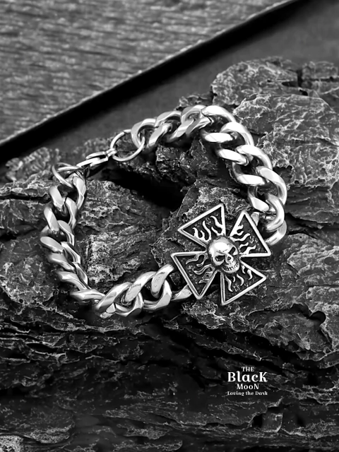 PULSERA SKULL CROSS