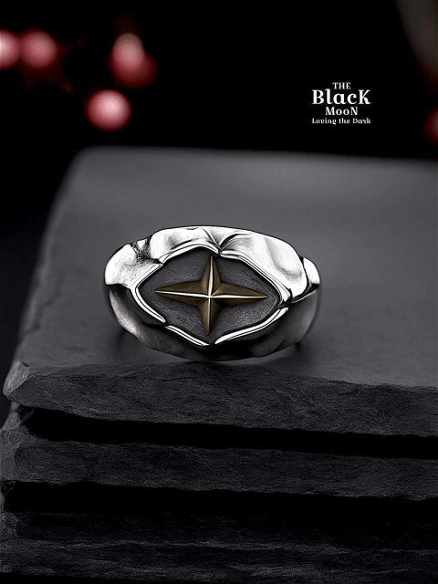 ANILLO CRACKED STAR
