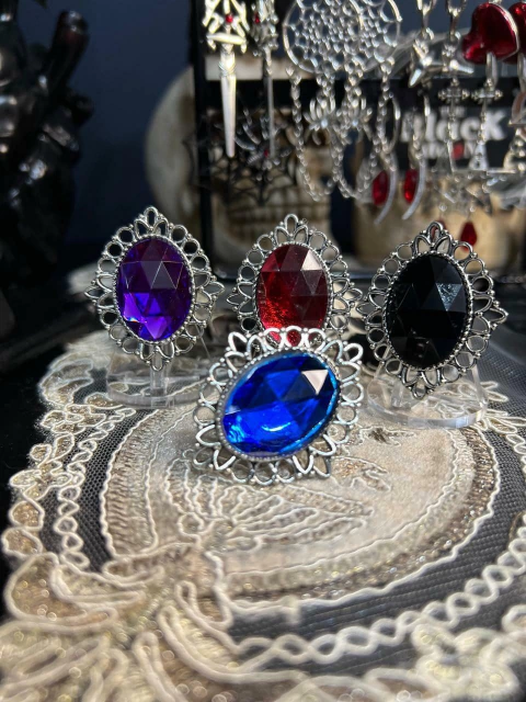 ANILLO XL GEMA FACETADA