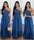 Kit Revenda 3 Vestido R$ 110,00 Longo Jeans Manga Única Lastex - 111