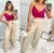 Kit Revenda 4 Calça Pantalona R$ 65,00 com Cinto em Alfaiataria - Moda Social - 42