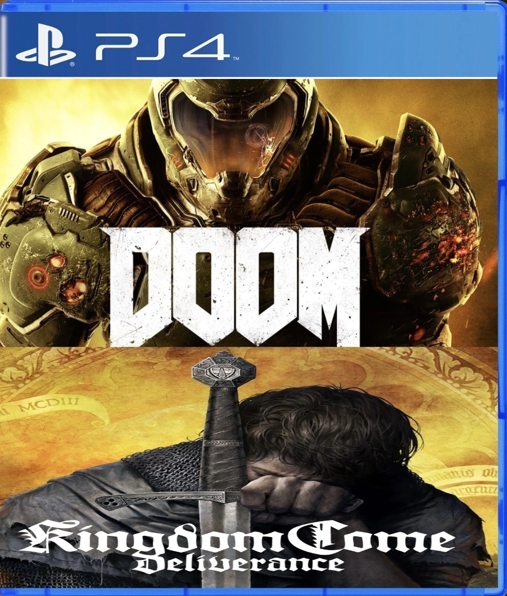 DOOM & KINGDOM COMBO 2 JOGOS PS4