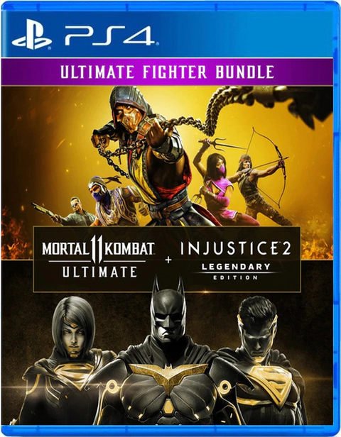 Pacote Mortal Kombat 11 Ultimate + Injustice 2 Ed. Lendária PS4