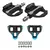 Pedal Bike Speed Clip Road Estrada Rolamento Selado C/ Tacos Cor Preto com Azul
