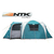 Barraca Acampamento Nautika Arizona GT 9/10 Pessoas Camping Azul NTK