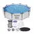 Piscina Estrutural 4678L Circular Pro Max + Filtro 110V ou 220V + Capa Bestway