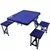 Mesa Camping Dobrável Com 4 Banquetas Azul - comprar online