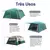 Barraca Camping Acampamento 8 - 12 Pessoas Impermeavel 4000mm Joyfox Barraca Familiar Grande 380*260*195cm - comprar online