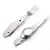 Talher Inox com Canivete Garfo Colher Saco Rolhas Divisível em duas partes - MAXIMUM Bike e Camping Shop