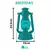 Lampião A Querosene Lamparina Luminária Cores 300ml