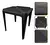 Jr Plasticos kit mesa monobloco com 4 cadeiras bistrô gold suporta até 182kg cor preto - comprar online