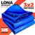 Imagem do Lona 2x2 3x3 4x4 5x5 6x3 6x4 Reforçada Piscina Carreta Construção Pesca Impermeável 105G Com Ilhós